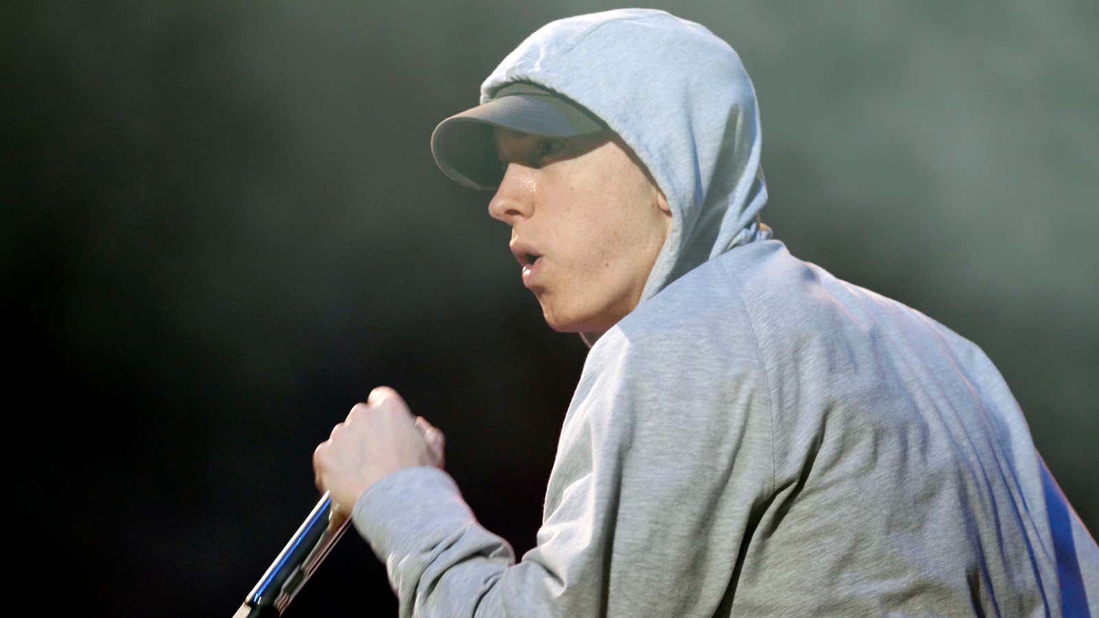 Slim shady just stood up as the rapper with the best vocabulary.