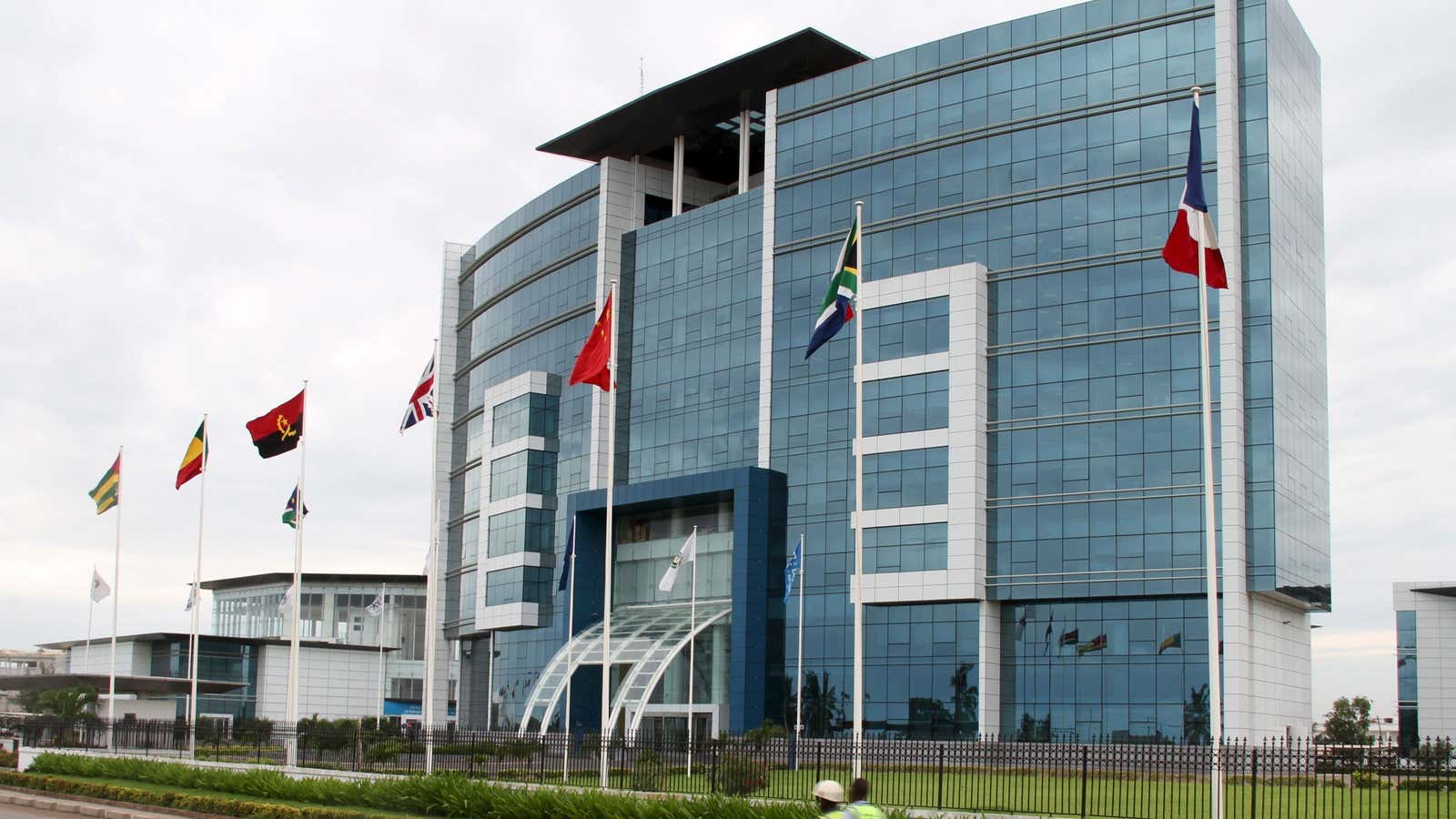 The Ecobank headquarters in Lome, Togo. It is 36 African countries
