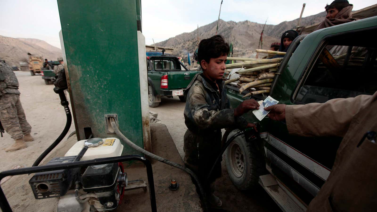 An Afghan gas station that cost considerably less than $43 million.