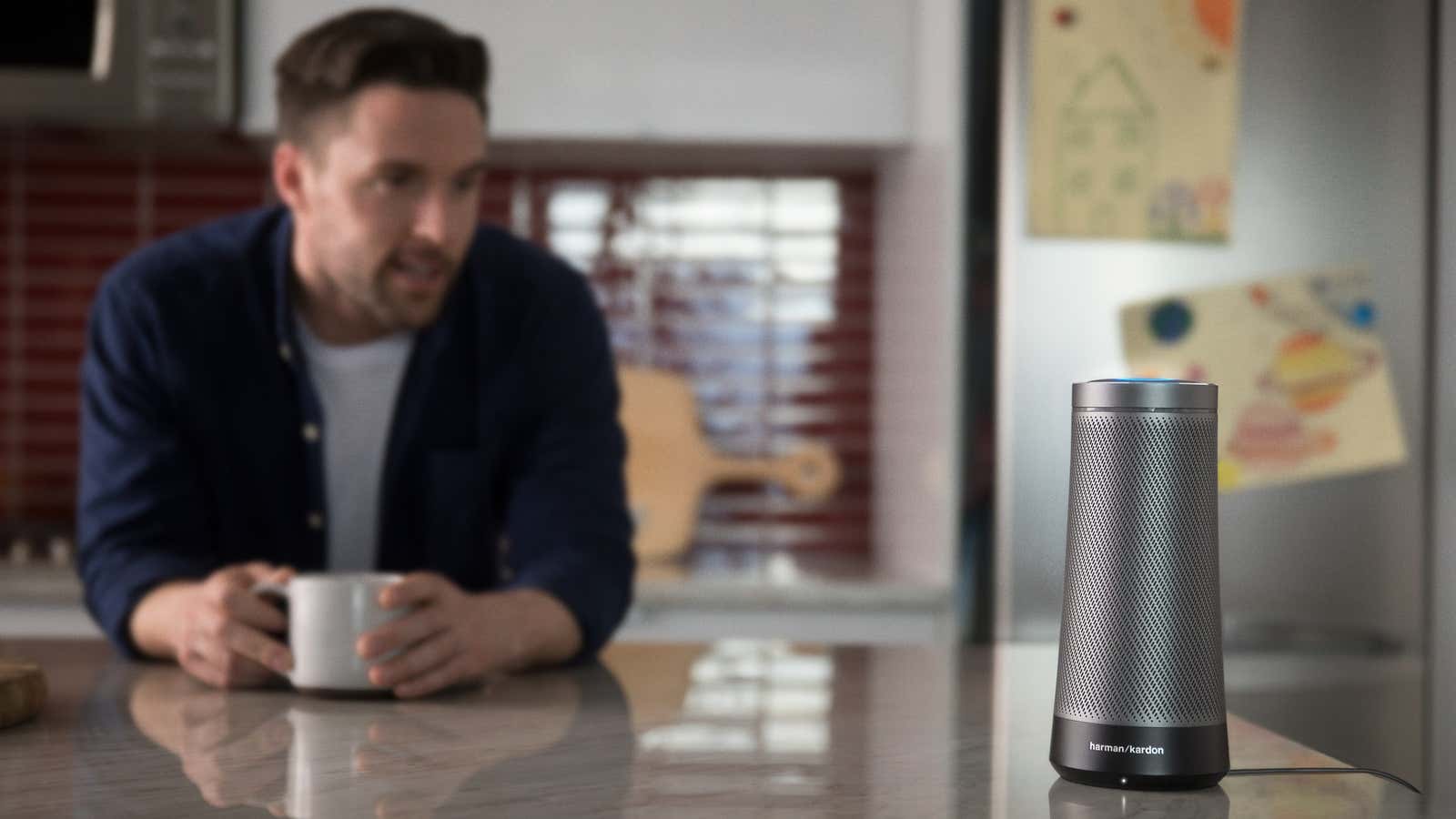 The Harman Kardon speaker, with Cortana living inside.