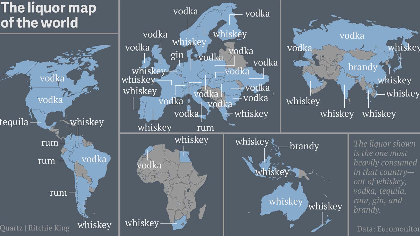 The world according to hard alcohol