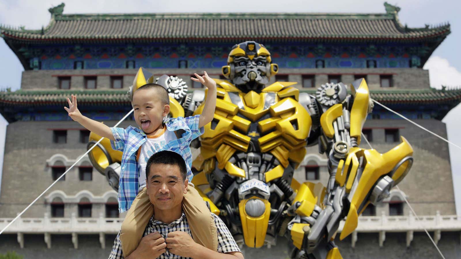 One of Bumblebee’s many fans in China.