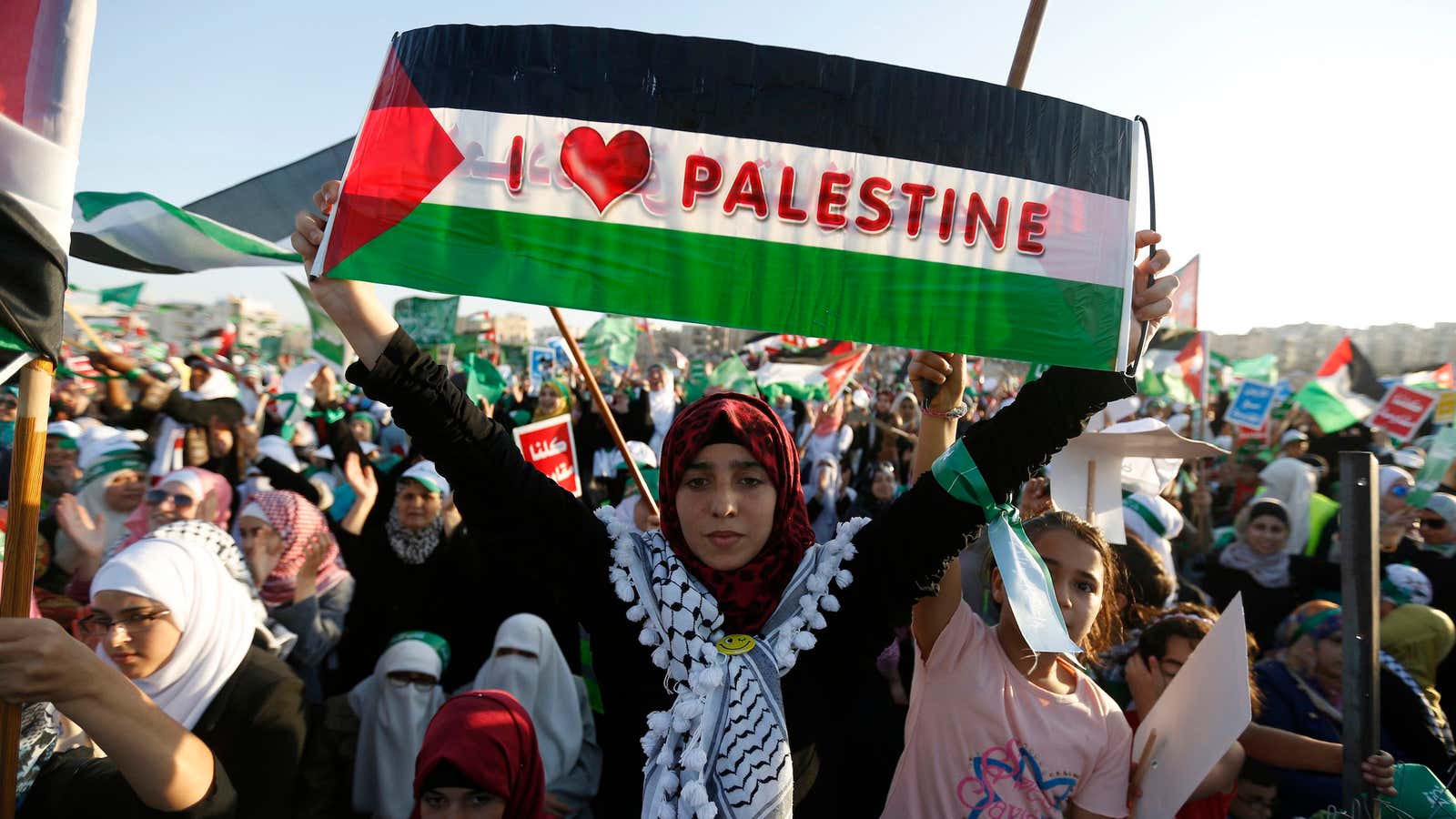 Around 70% of the UN recognizes Palestine now.