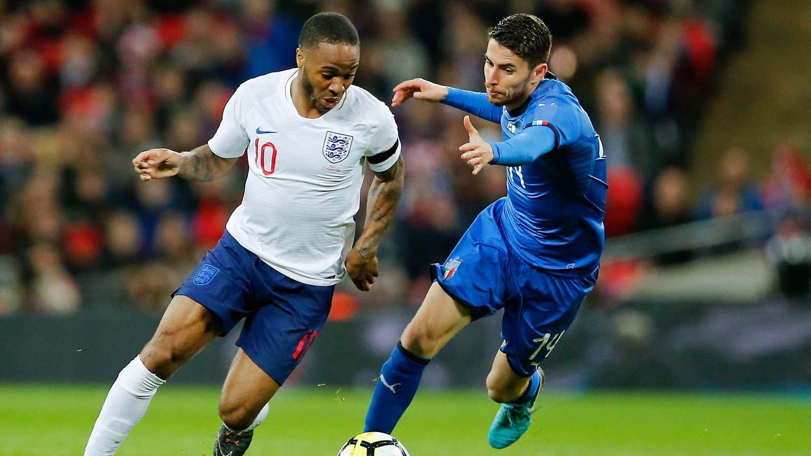 Raheem Sterling was one of the stars of the 2018 World Cup
