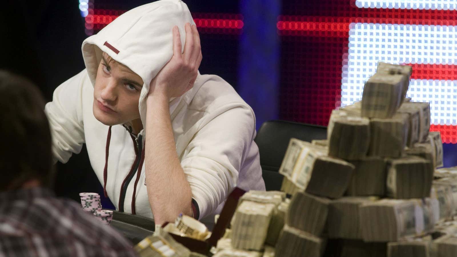 Here’s what you really need: piles of cash and a hoodie.