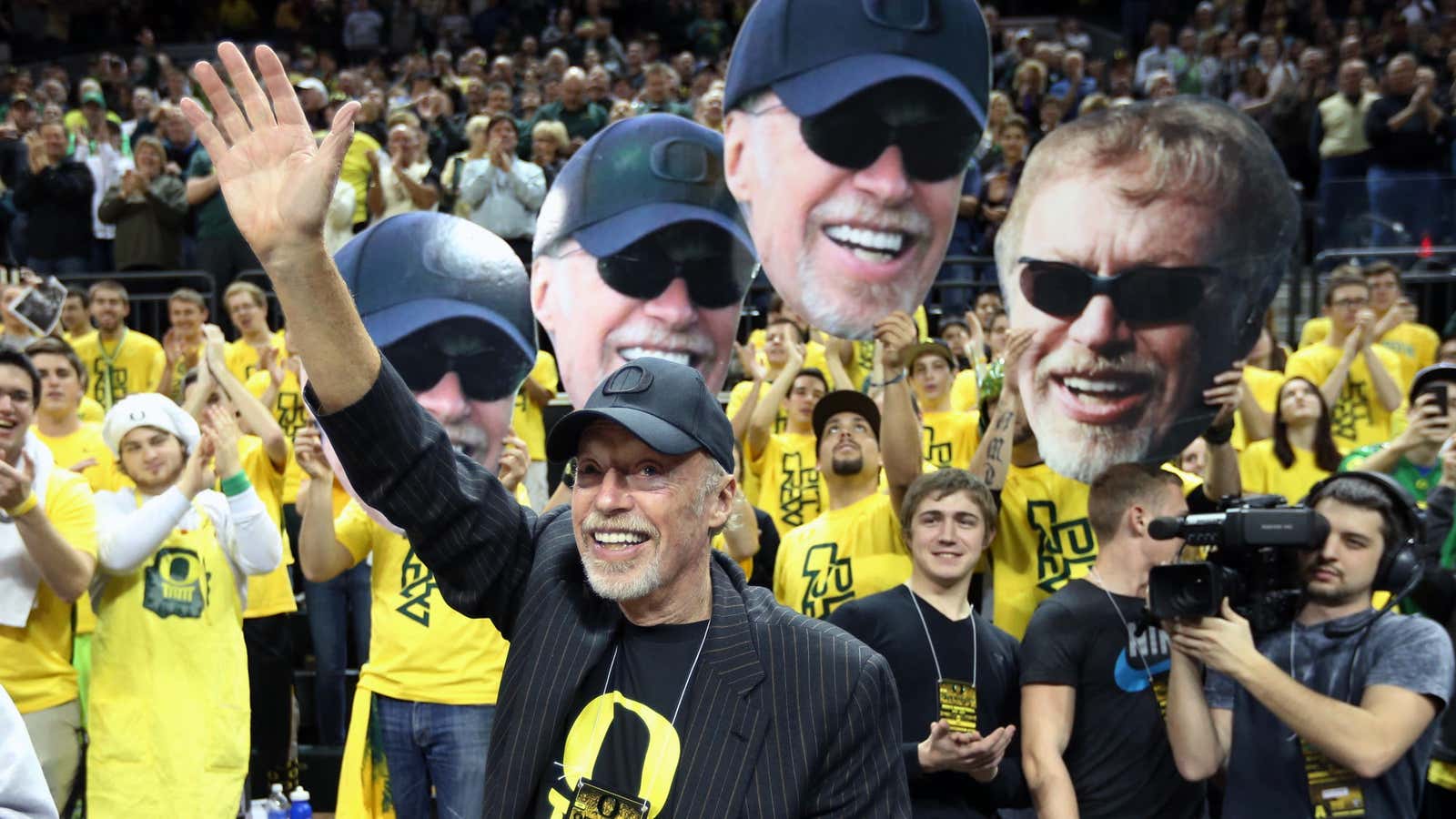 Phil Knight waves goodbye to 40-plus years at Nike.