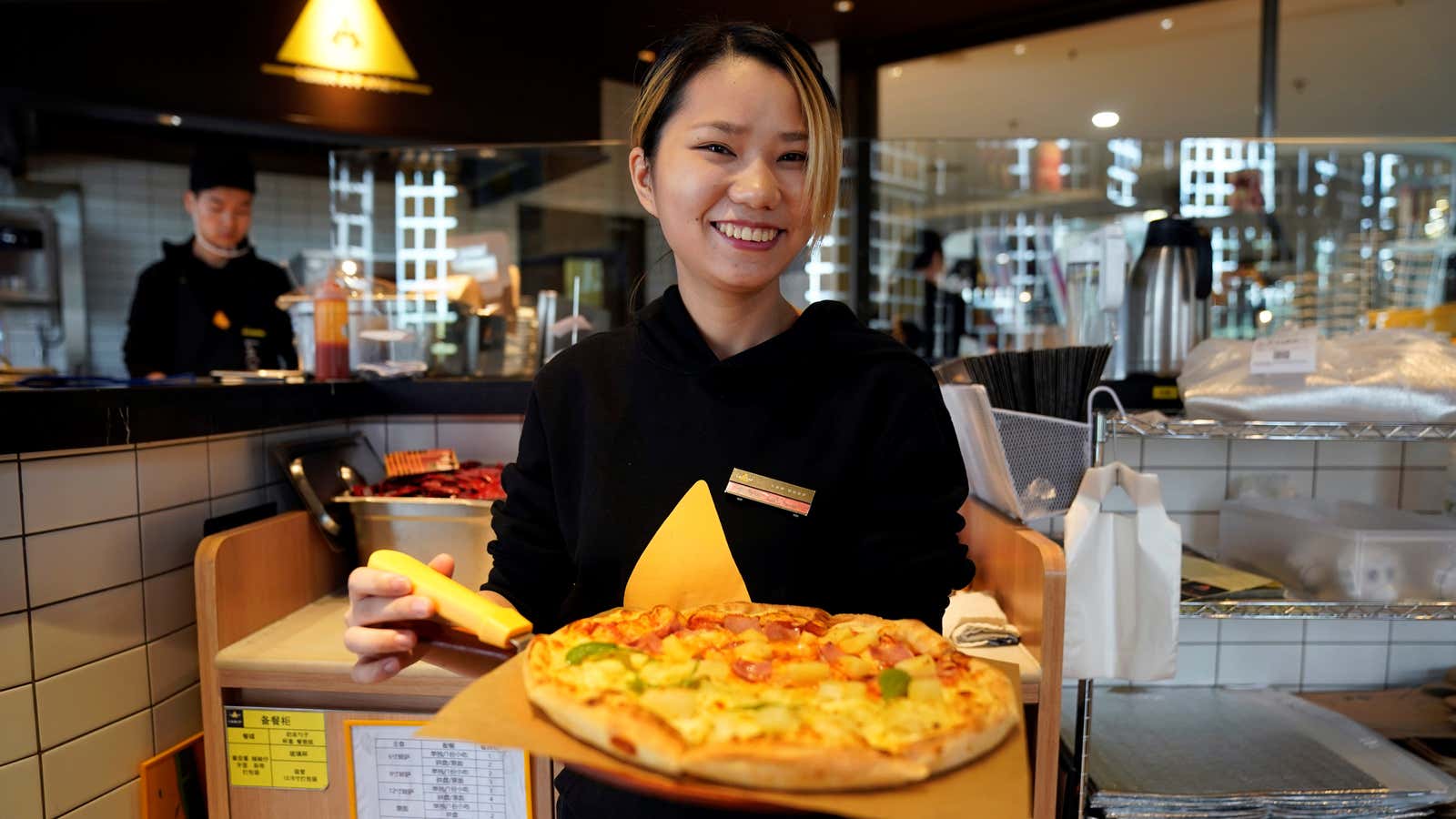 Pizza is one of Italy’s cuisine exports to China.