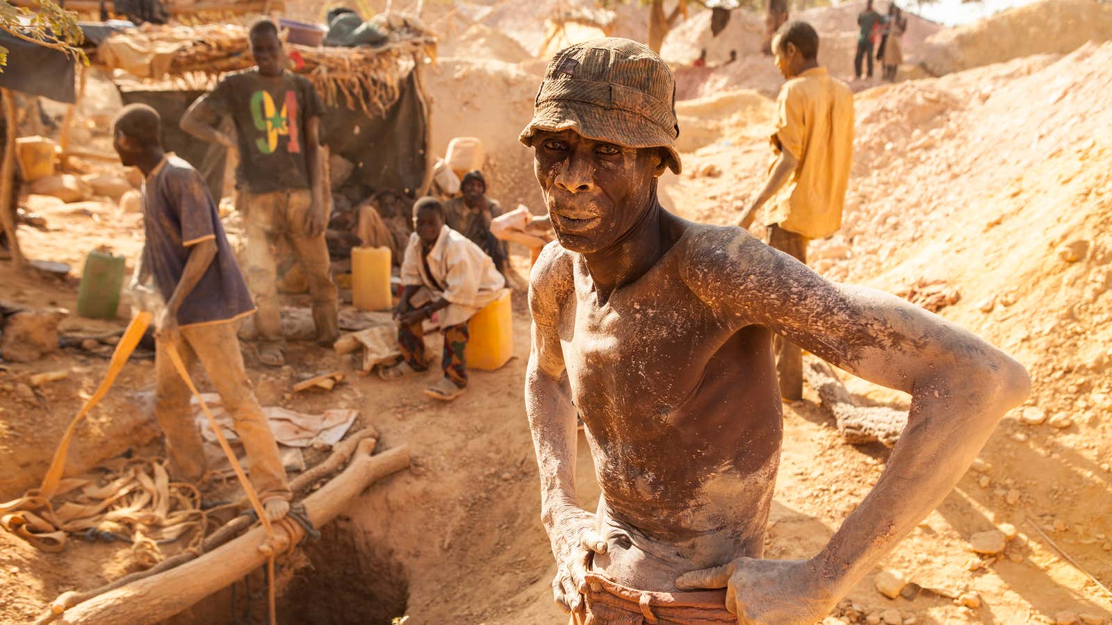 Artisanal gold miner, Burkina Faso.