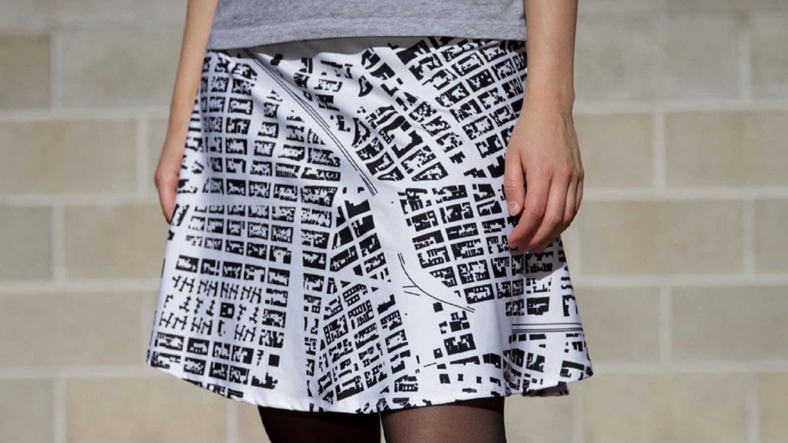 Part skirt, part map.