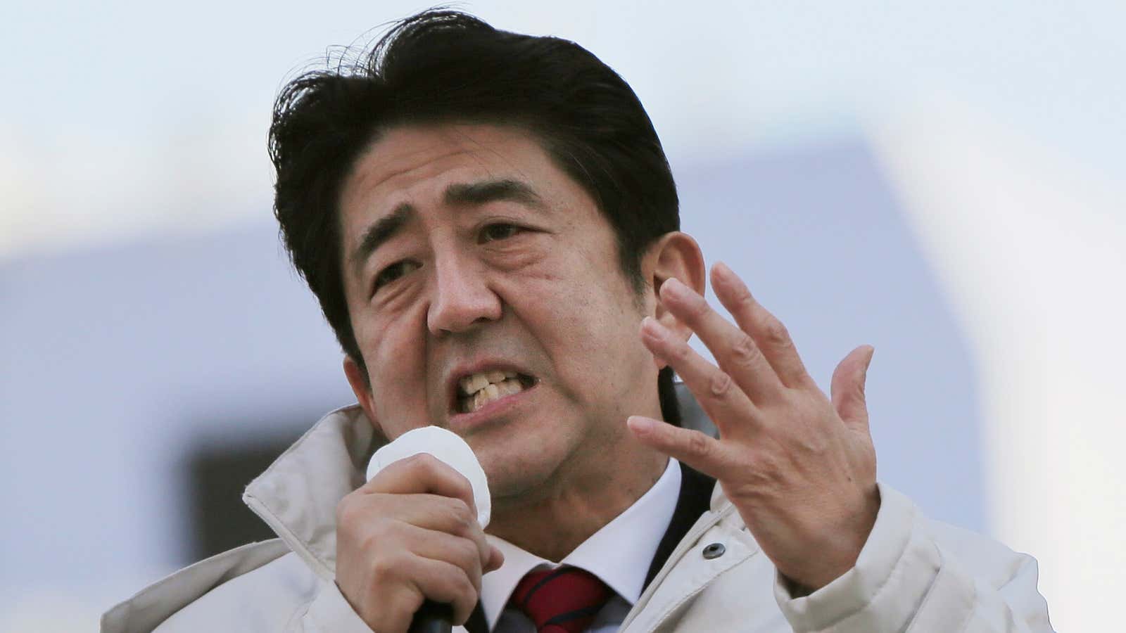 Shinzo Abe tries to explain how it’ll all be different this time.