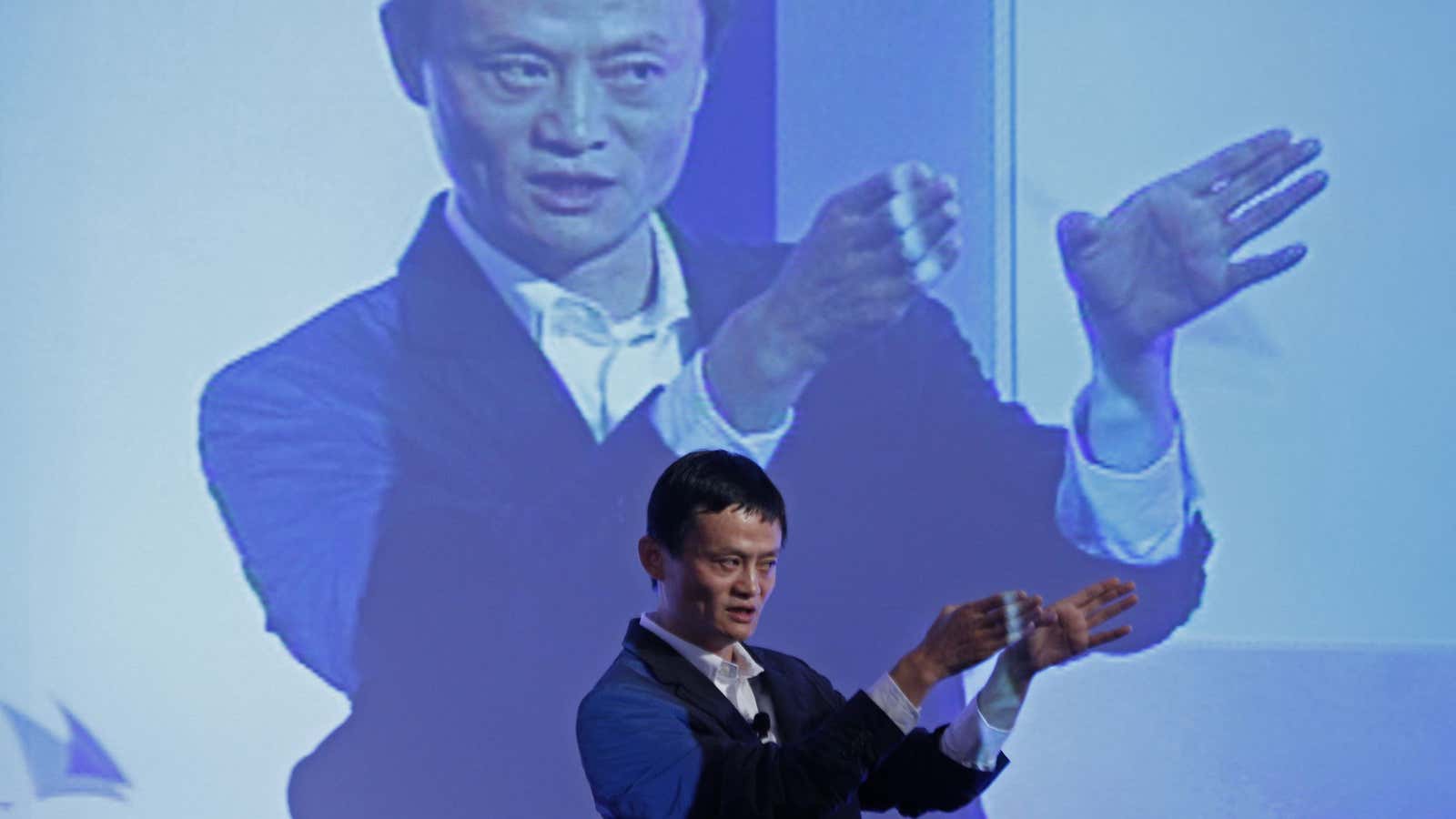 Jack Ma has offered some clues as to how he will shed his outsize stake in Alipay.