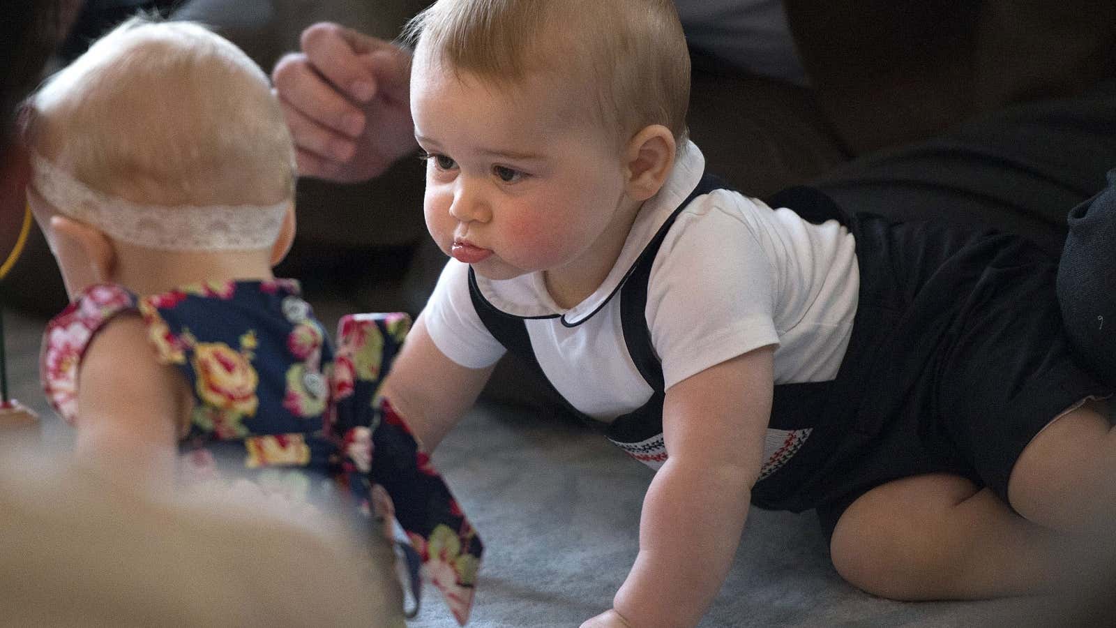 Young Prince George has yet to make his mark on baby-naming.