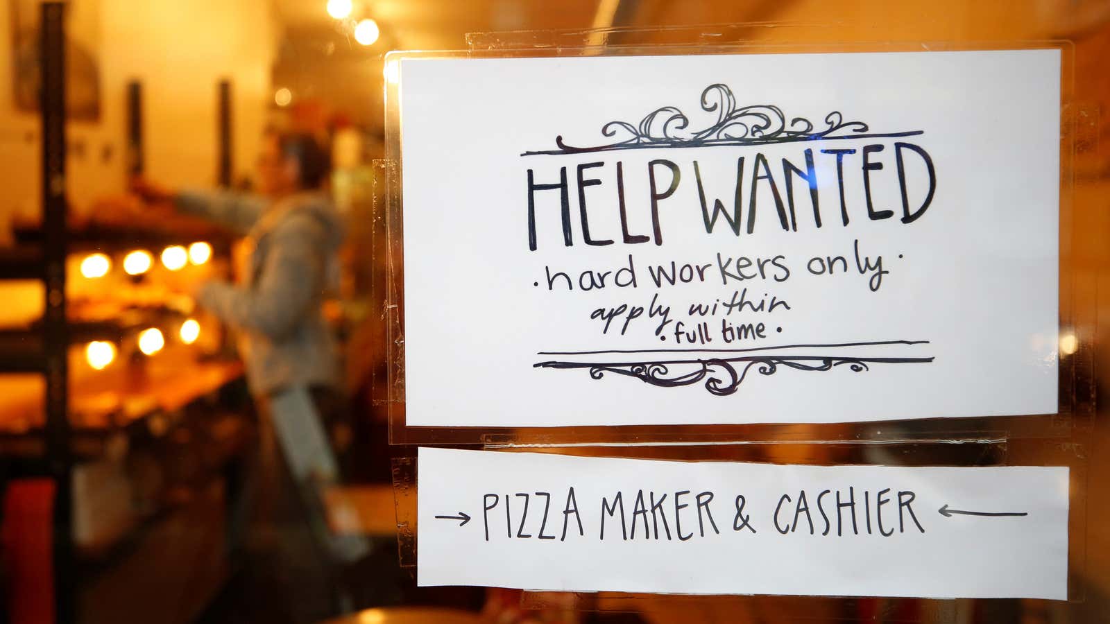 Help wanted, by employers and workers alike.