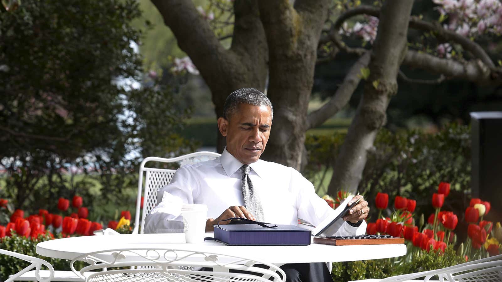 Barack Obama read an hour a day while president.