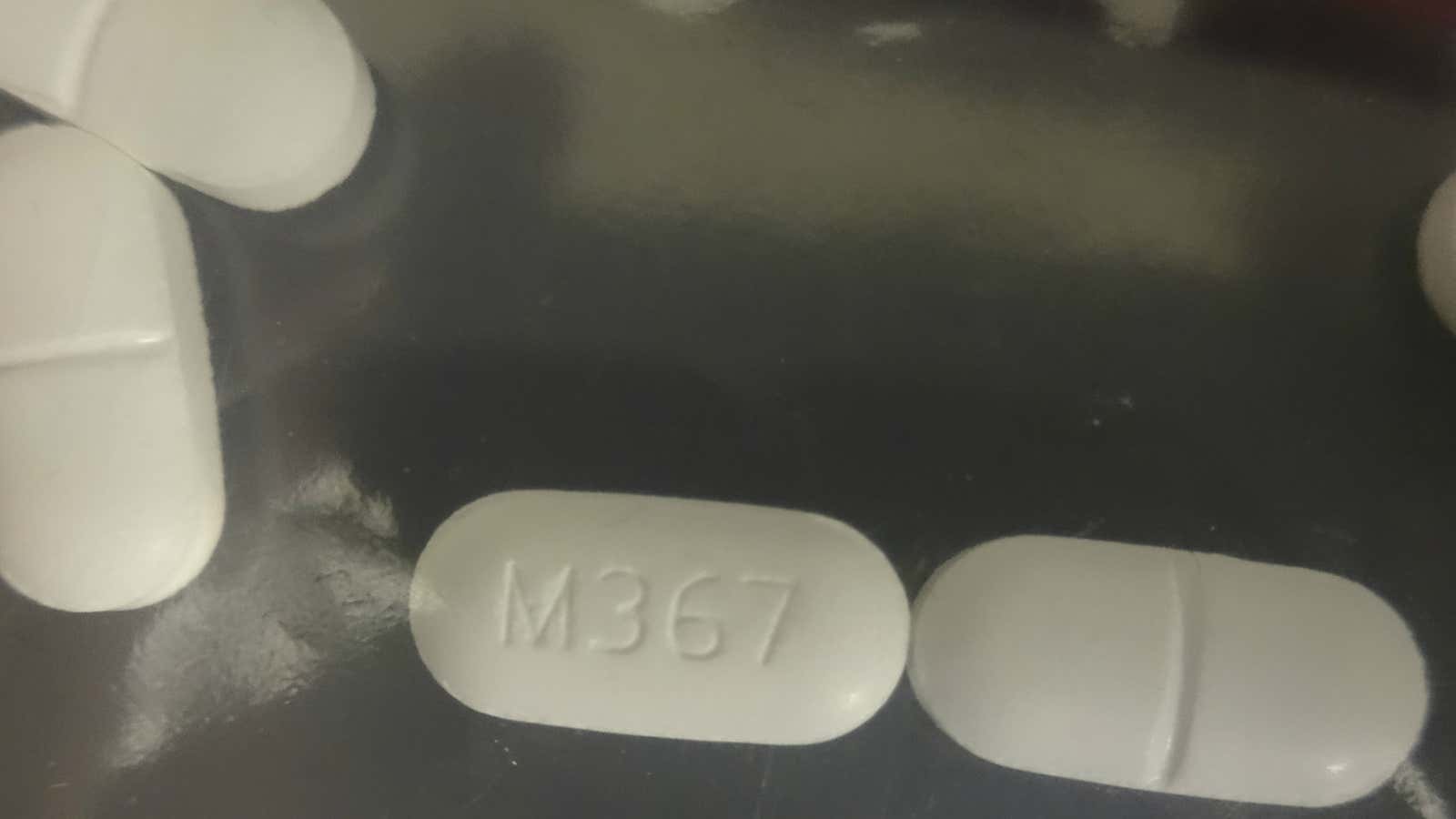 Counterfeit hydrocodone seized by US authorities.