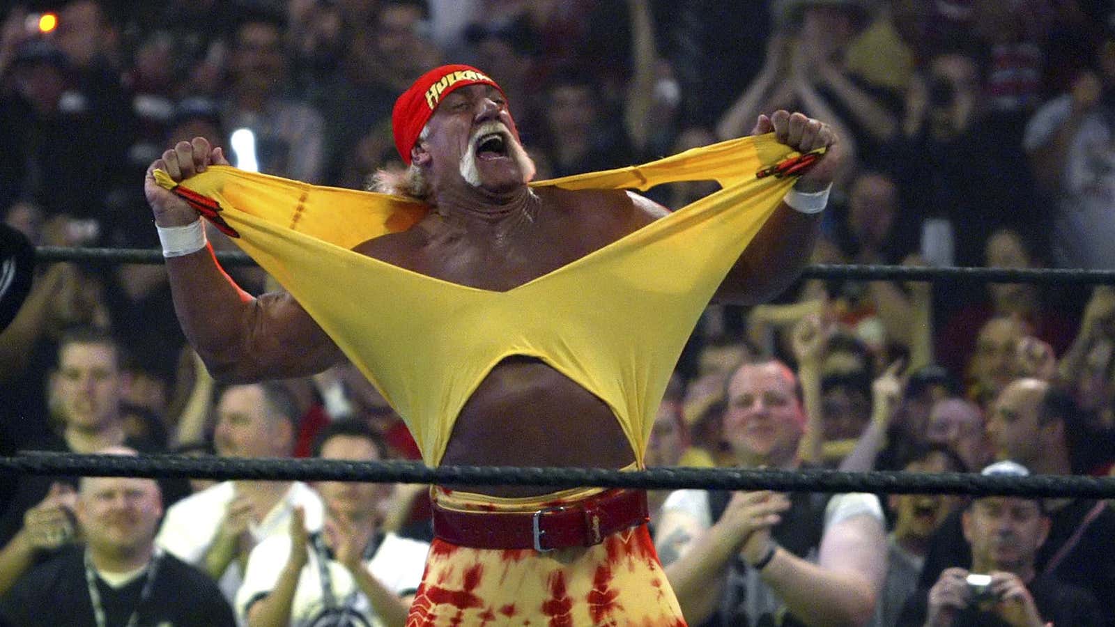 The victorious Hulkster.
