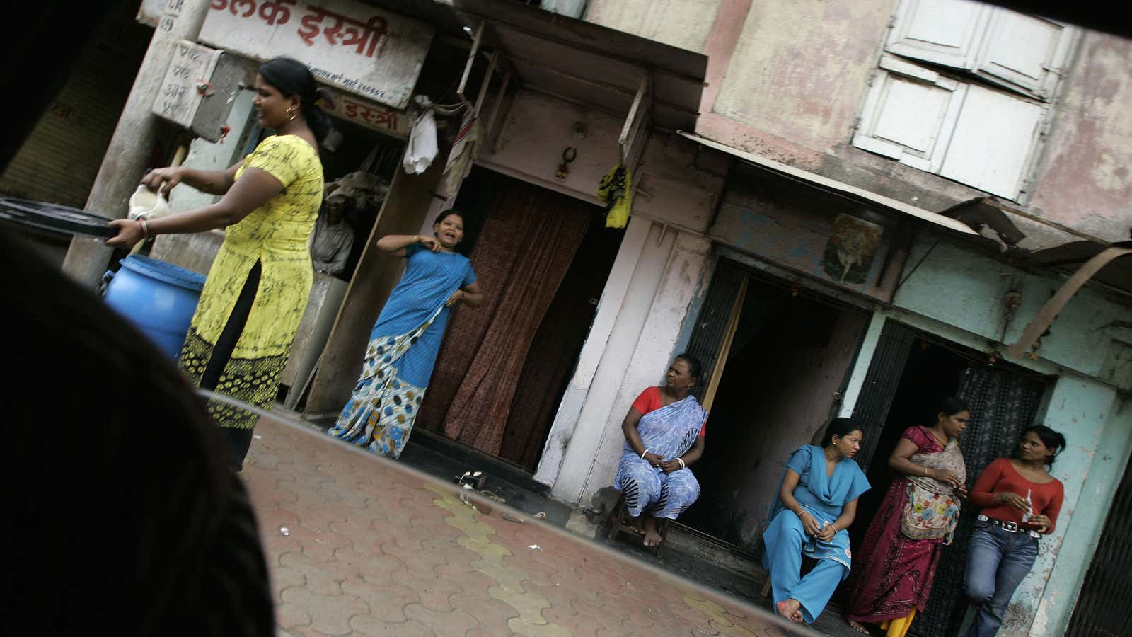 Sex workers at red light area in Mumbai.