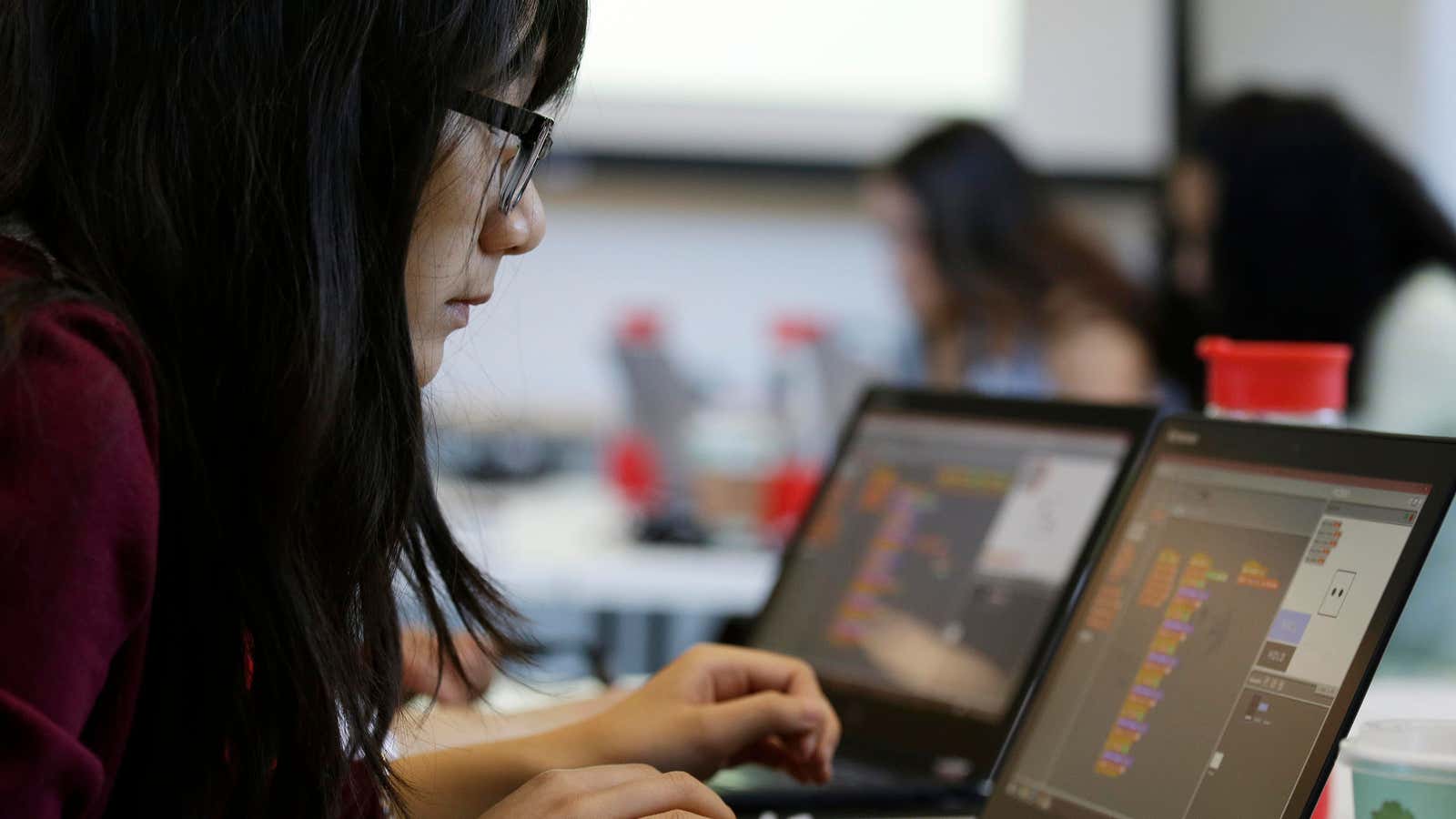 Encouraging girls to study software is part of Adobe’s long-term inclusion and pay parity strategy.