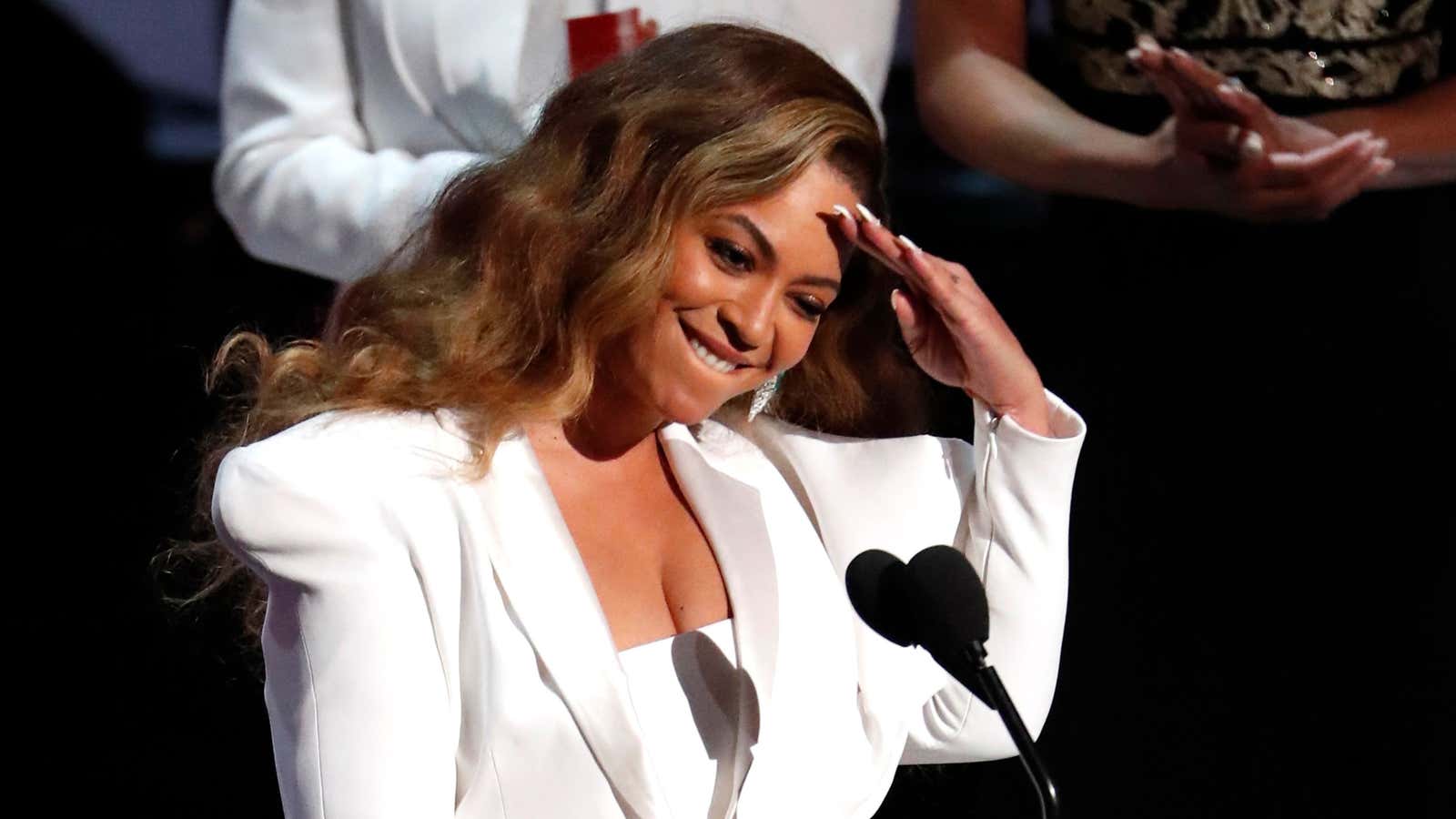 Singer, super-celebrity, and athleisure mogul Beyoncé.
