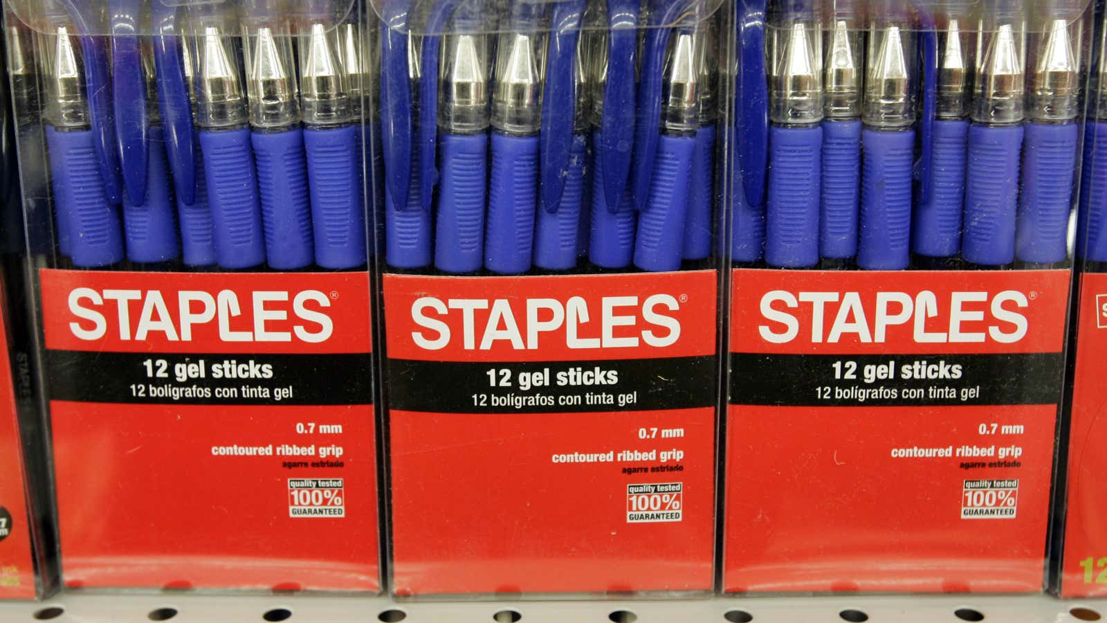 Staples sees writing on the wall.