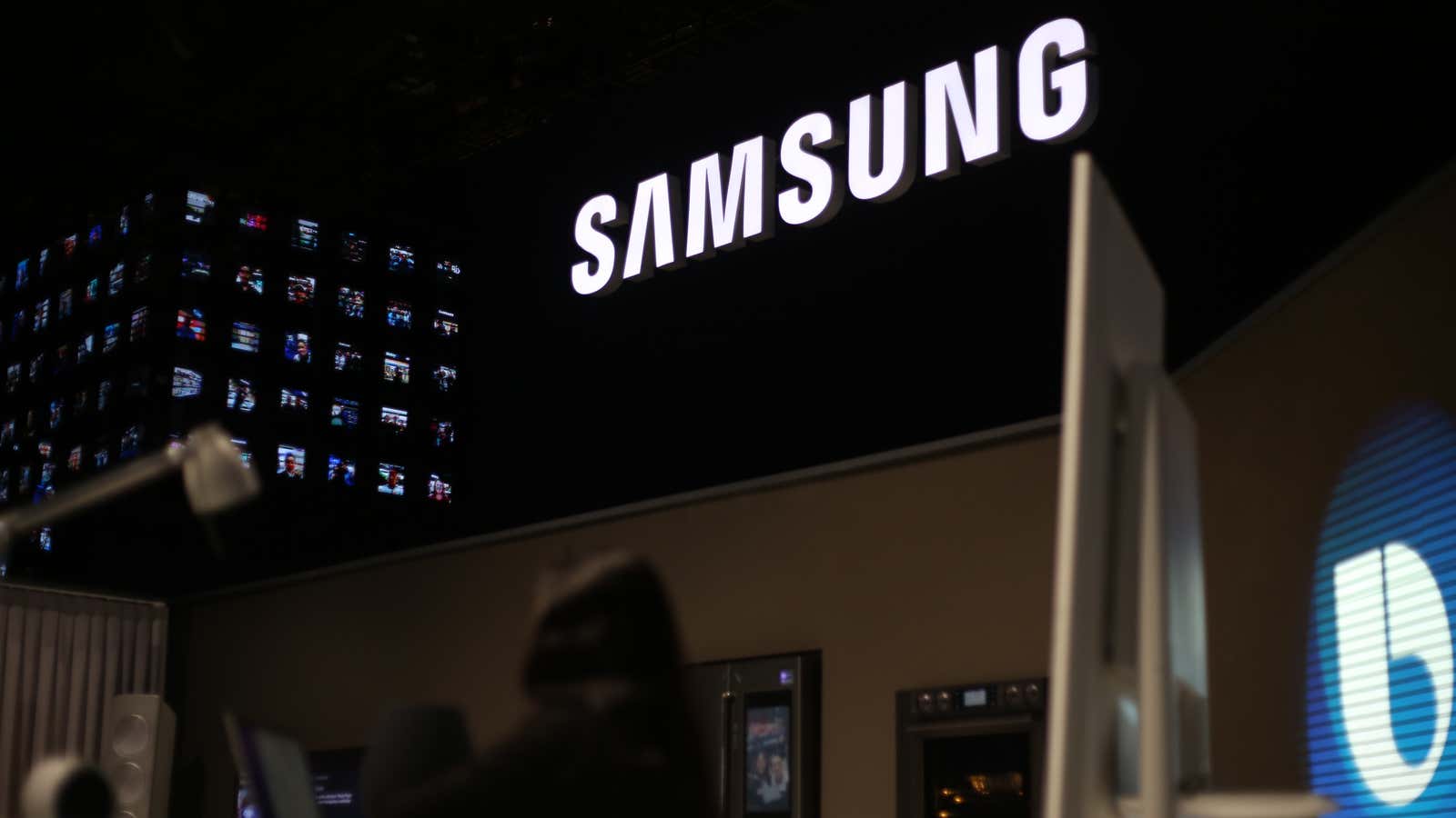 Samsung at the LVCC during CES 2019 in Las Vegas, Nevada.
