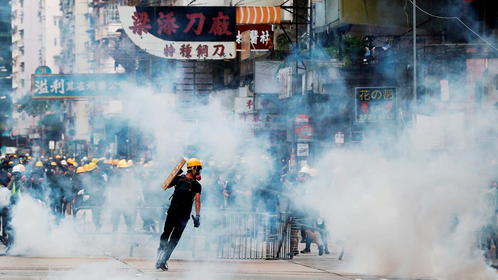 Tear gas is filling the streets—and beyond.