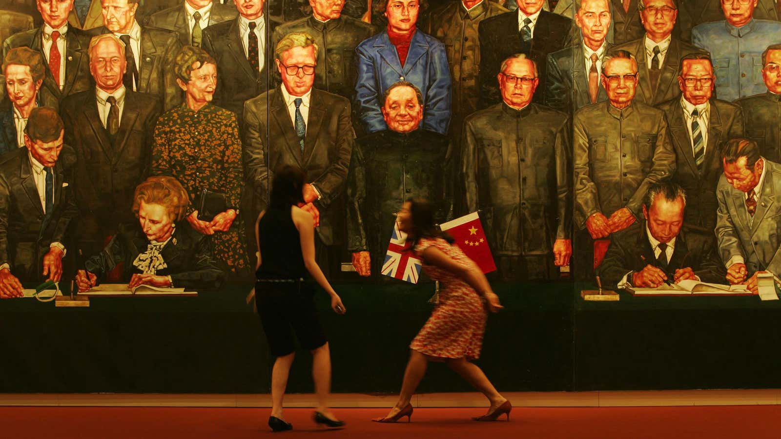 Not everyone was happy about the terms of Hong Kong’s return to China.