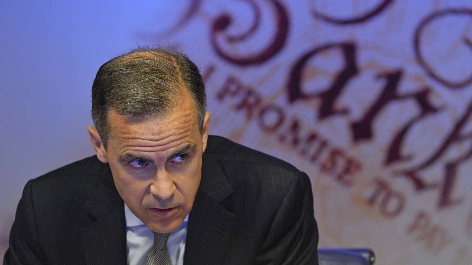 Mixed messages from Mark Carney.