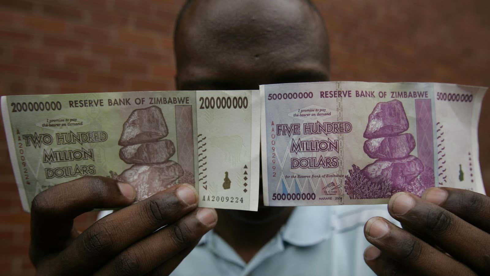 In 2008, Zimbabwe introduced the 200 million dollar note