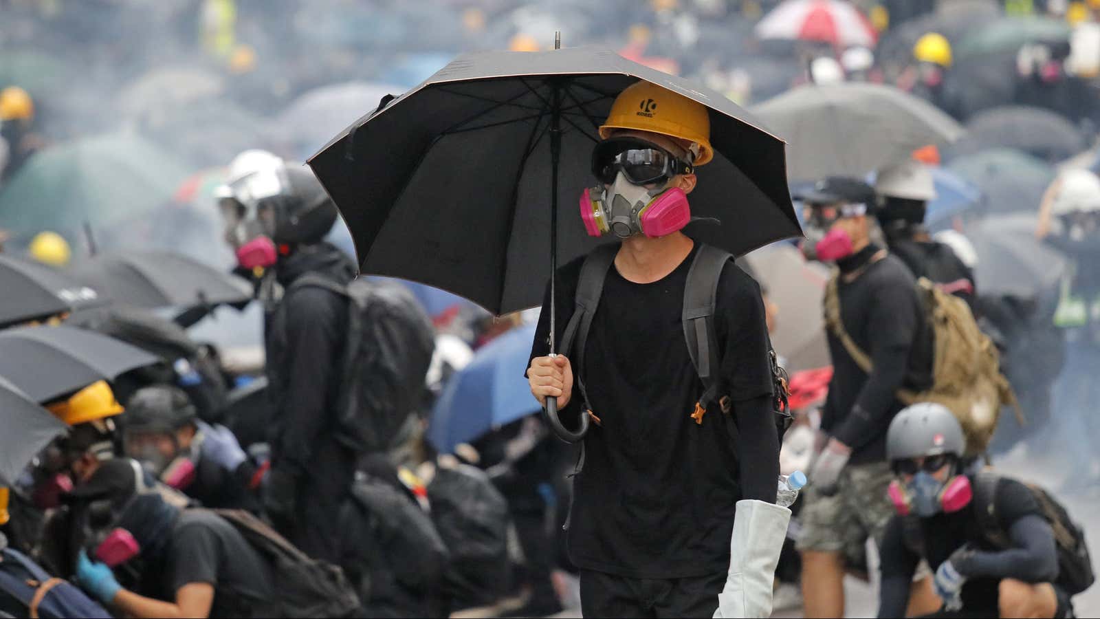 The Hong Kong protests are getting creative.