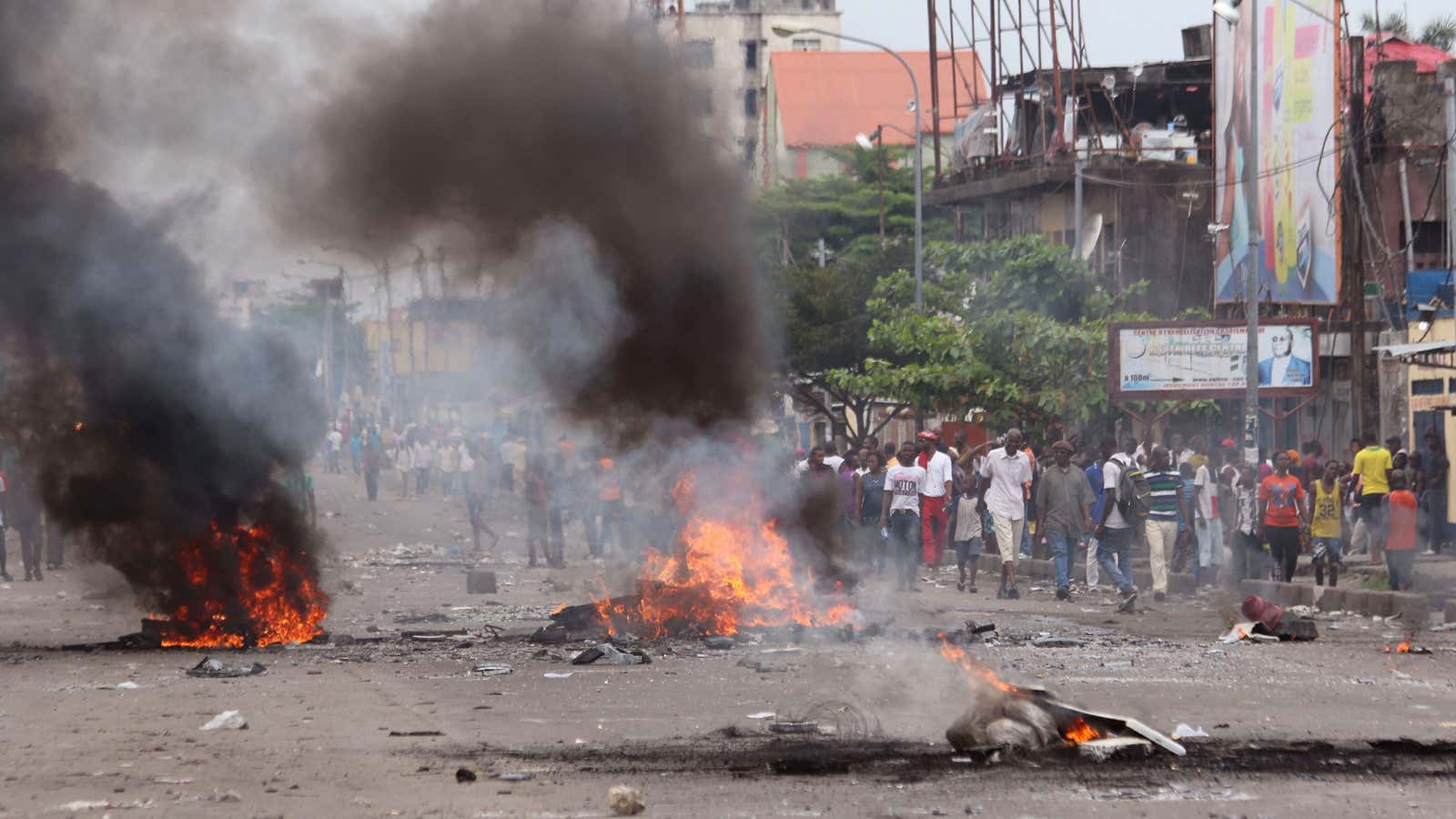 Kinshasa is gripped by violence, yet again.