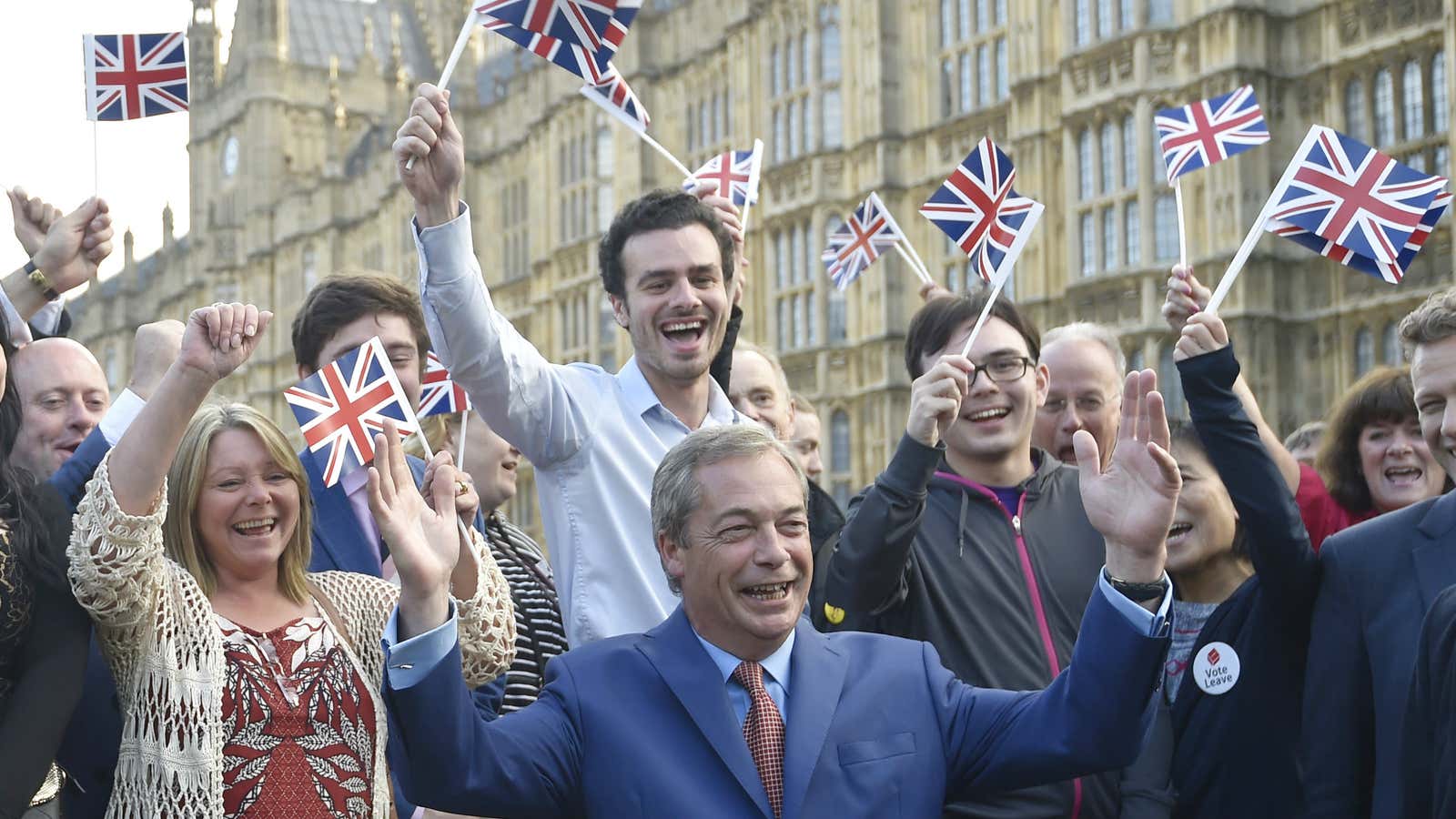 Ukip leader Nigel Farage, believed leaving the EU was a way to “take back control.”