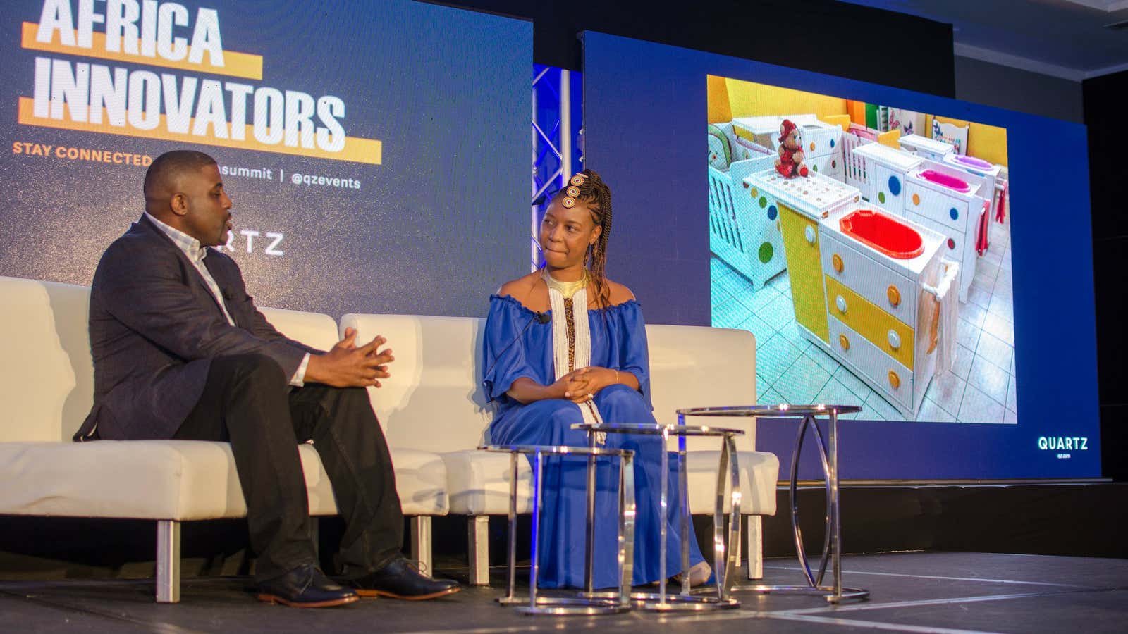 Making noise at the Quartz Africa Innovators summit.