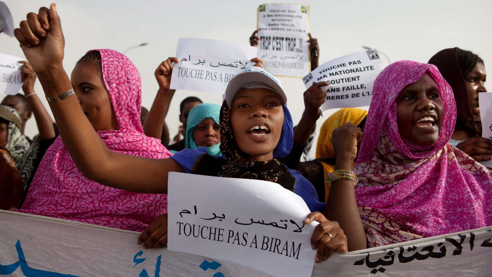 Mauritanian anti-slavery protesters