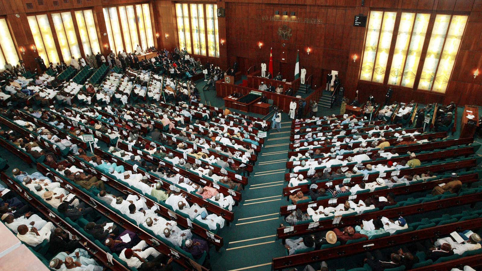 Nigeria’s National Assembly in session