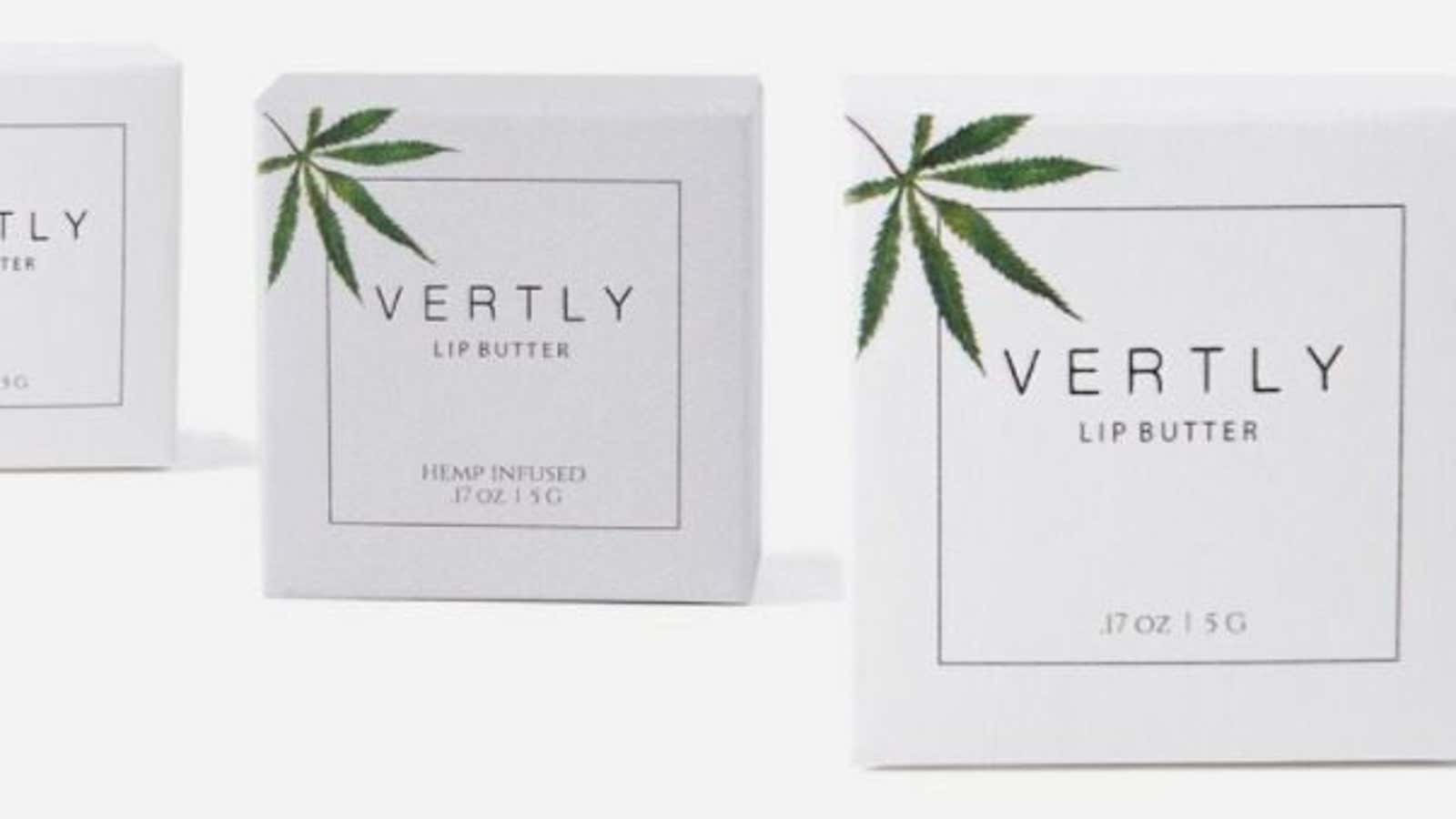 Vertly makes luxury beauty and wellness products with ingredients extracted from marijuana.