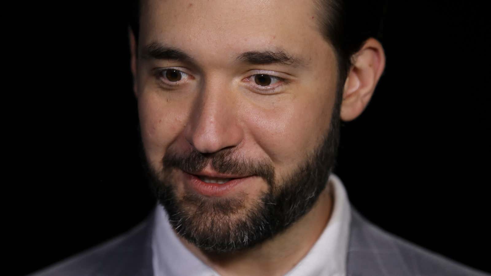 Alexis Ohanian, founder of the social media company Reddit, gives an interview in New York, Tuesday Feb. 19, 2019.