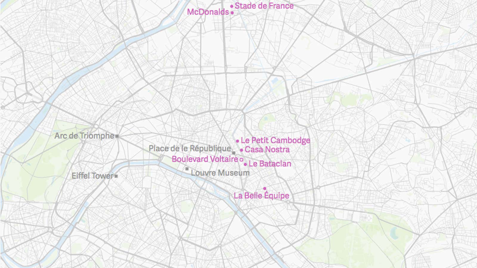 Map of the Paris Attacks: What happened and where