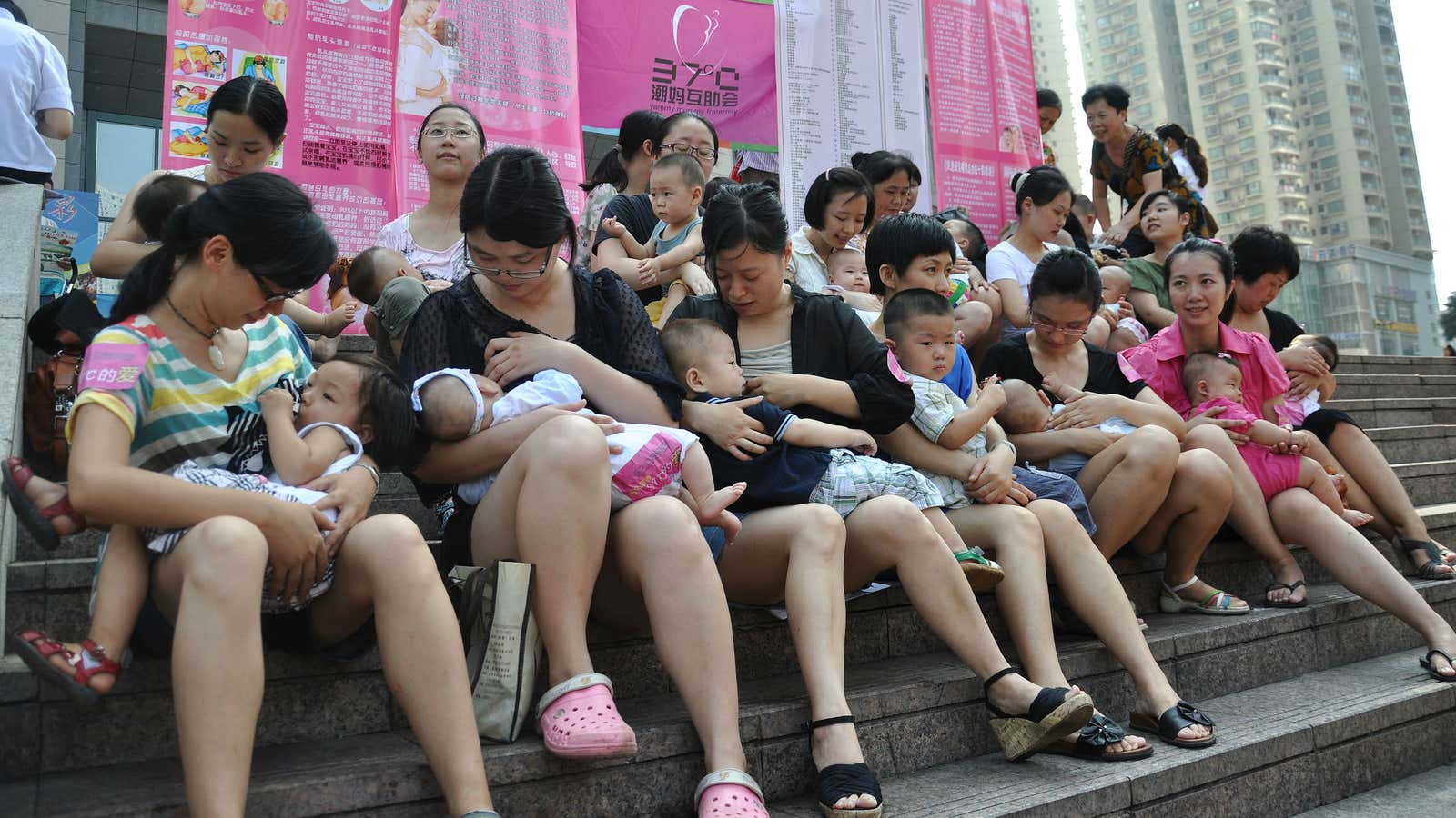 World Breast Feeding Week in China is inspiring the wrong kind of people.
