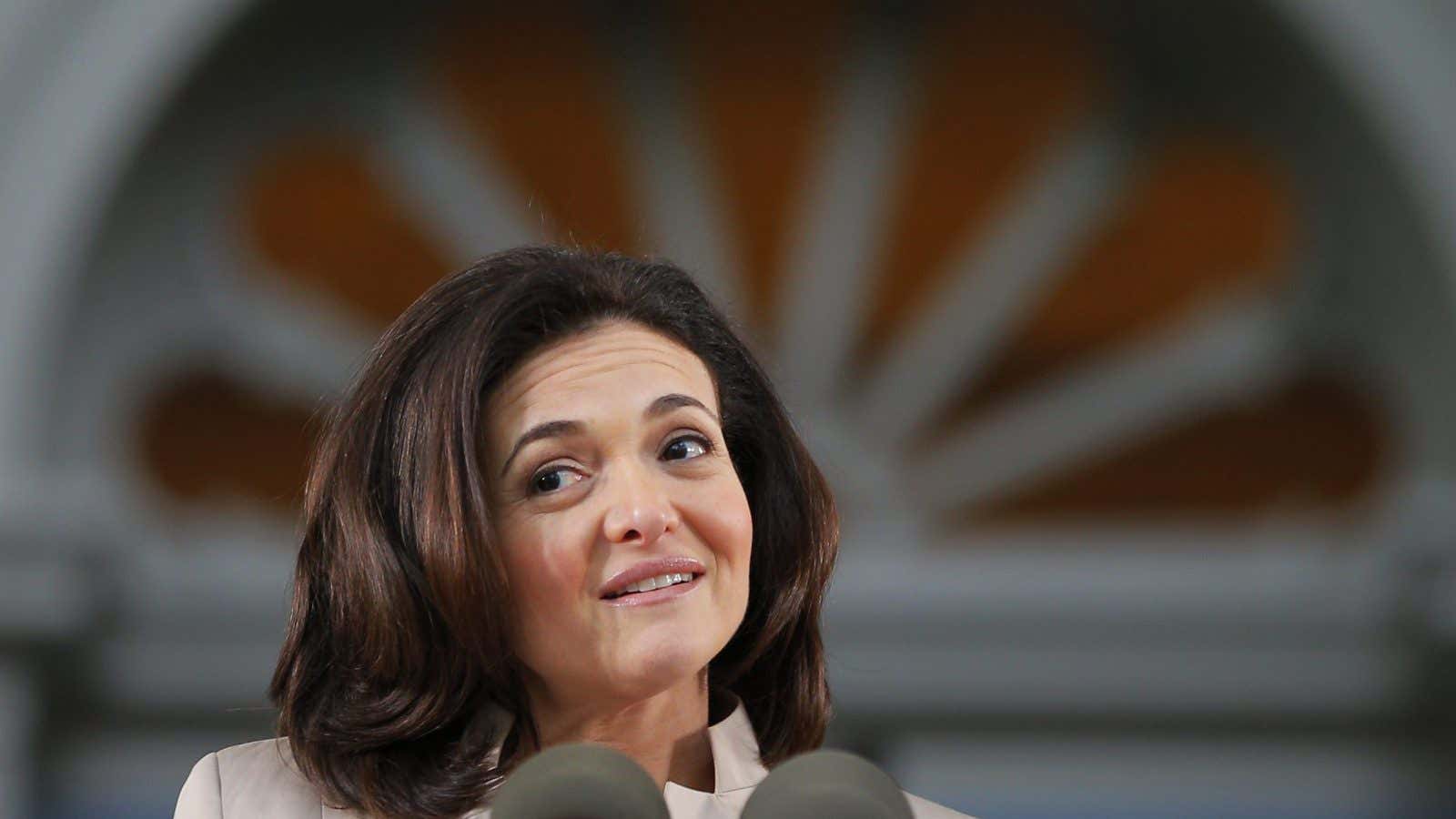 Sheryl Sandberg is not amused.