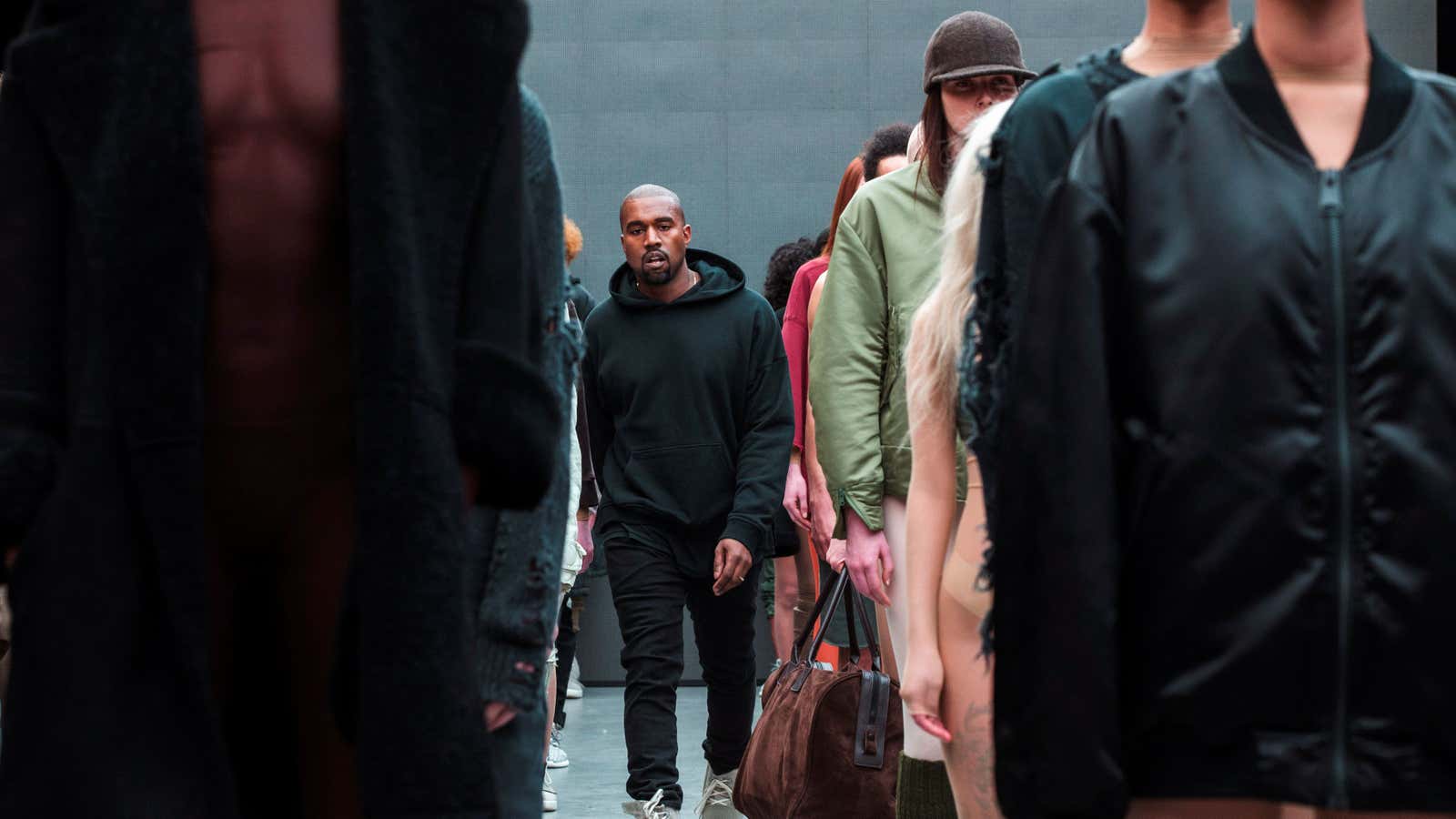 Kanye West fans are in a frenzy over his new clothing line.