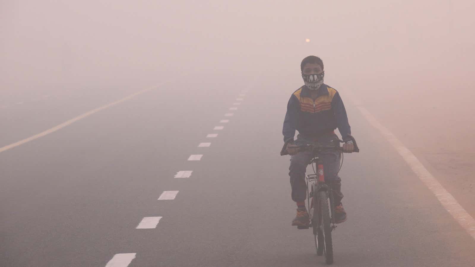New Delhi’s big problem: unbreathable air.
