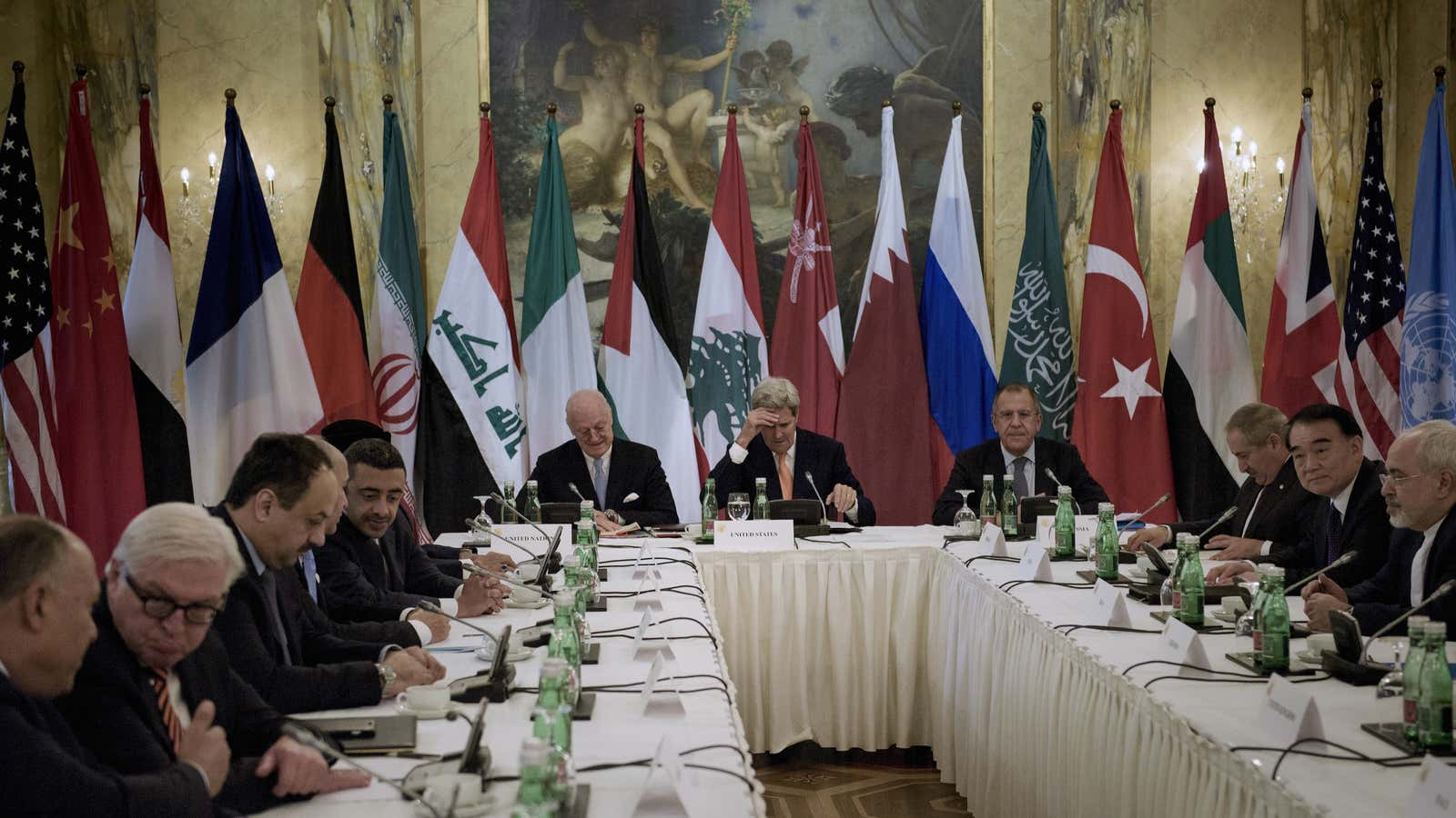 World powers and delegates from across the Arab world meet in Vienna, Austria, to discuss peace in war torn Syria.