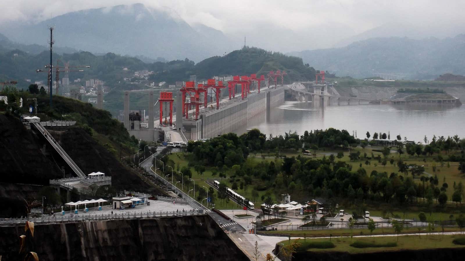 Completed this year, Three Gorges Dam in Hubei, China is the world’s largest hydroelectric power station.