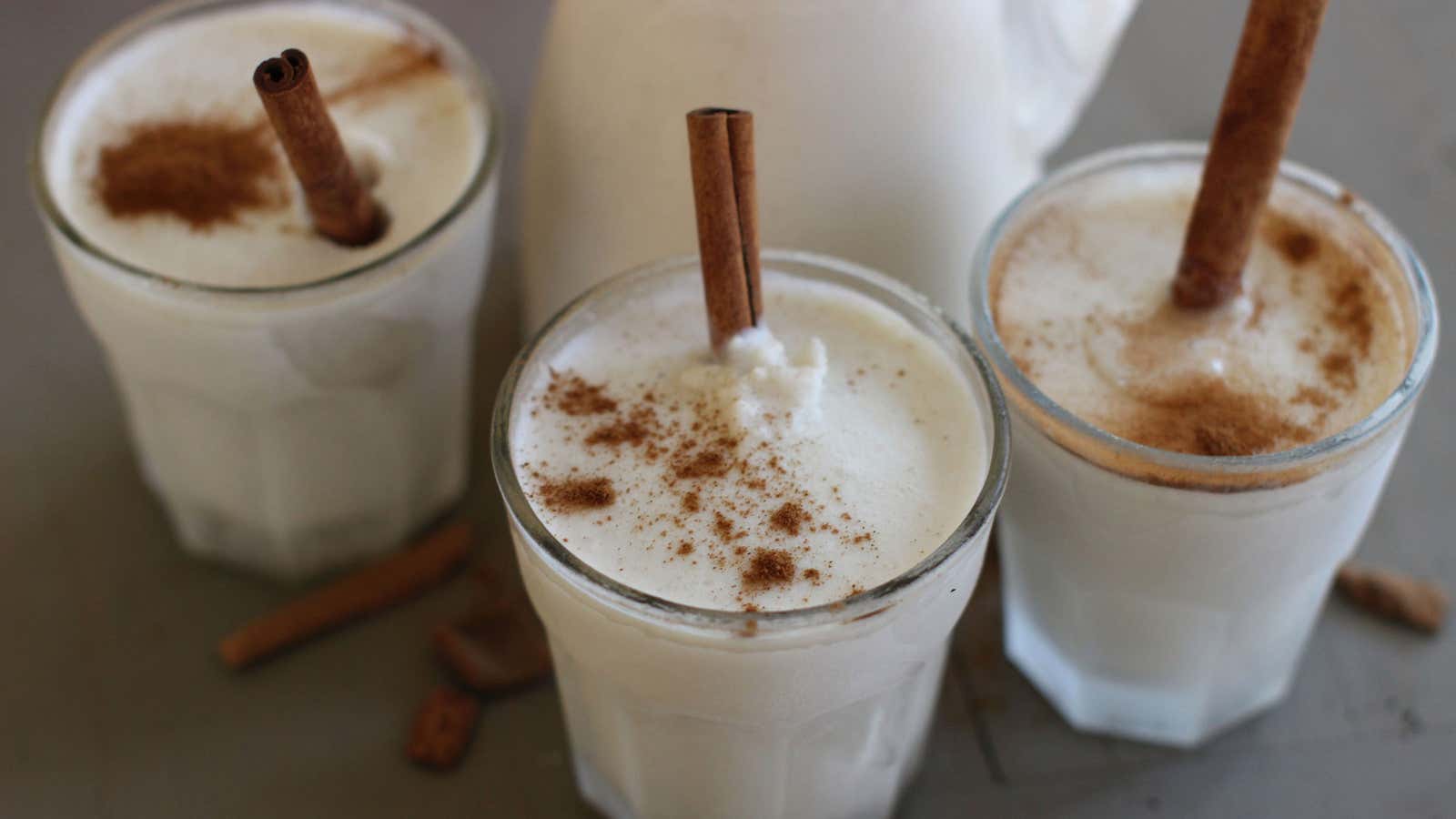 Coquito is a traditional Puerto Rican beverage that’s made with coconut and rum.