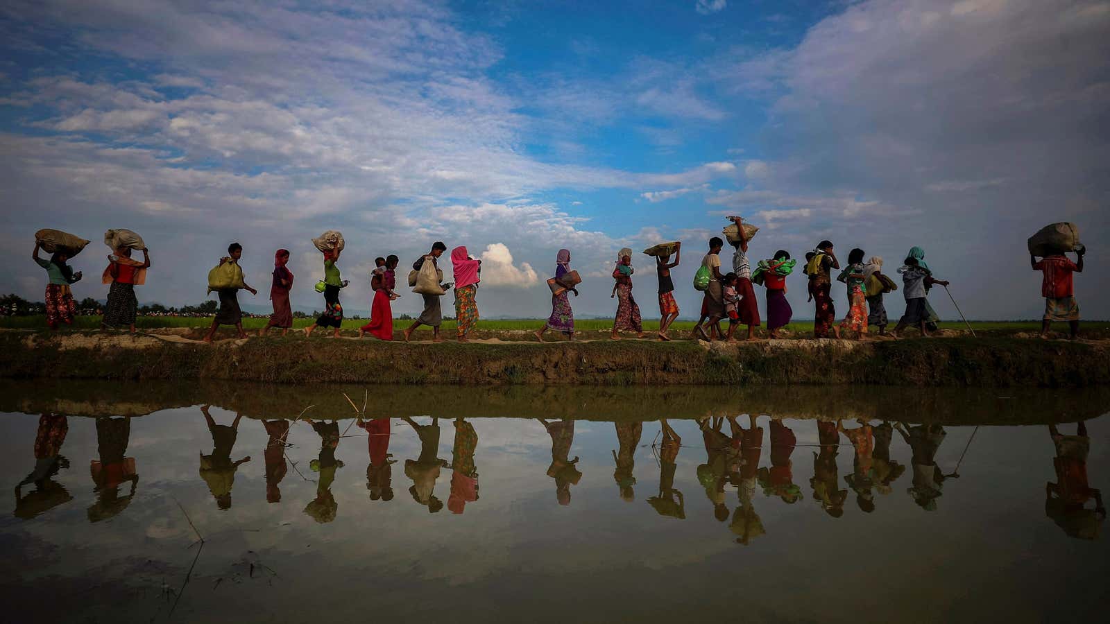 Rohingya refugees.