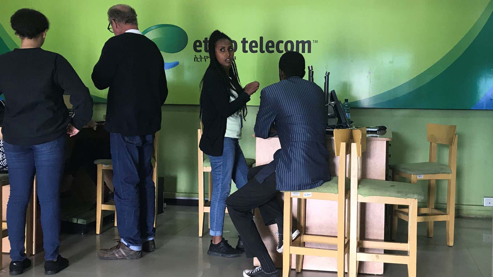 A Ethio Telecom branch in Addis Ababa