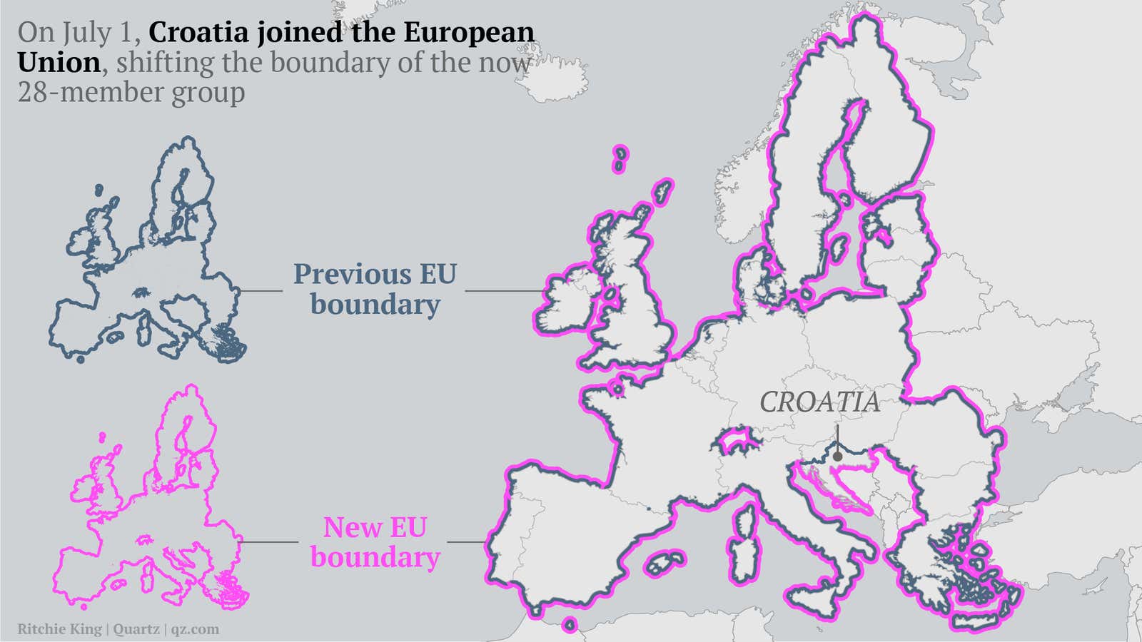 The EU just gained 850 miles of borderland and a new 1,100-mile coast