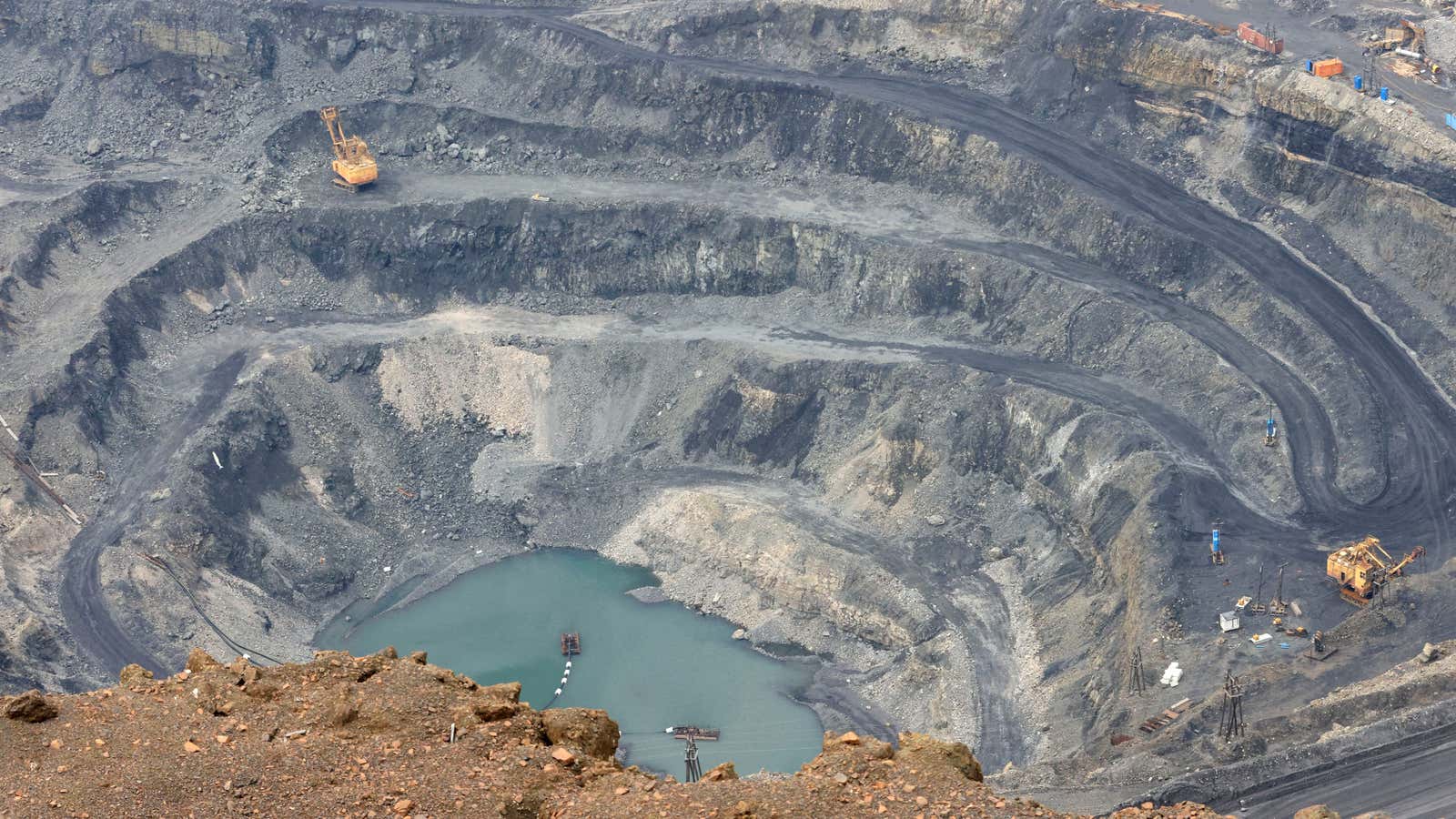 A nickel mine in Norilsk, Russia.