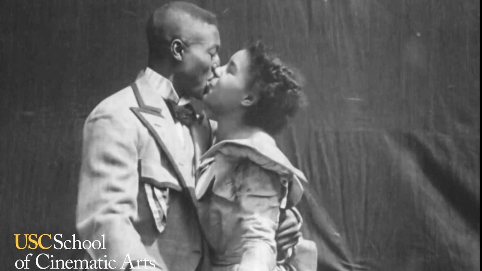 Film scholars found the earliest known on-screen depiction of African-American love